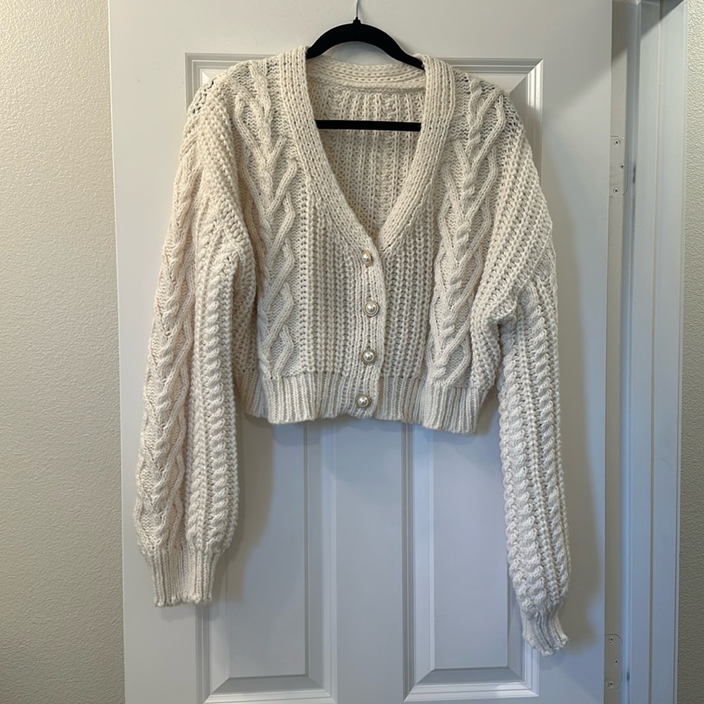 Knit Drop Shoulder Cardigan